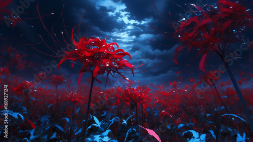 咲き乱れる彼岸花