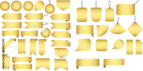 Set of Gold Price Tag