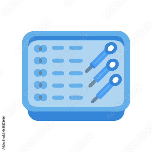 Data points with stylus input on digital display concept