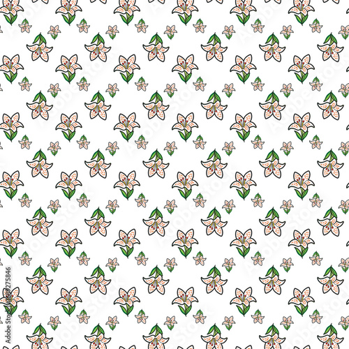 Colorful flower pattern