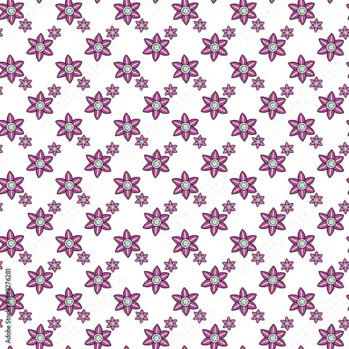 Colorful flower pattern