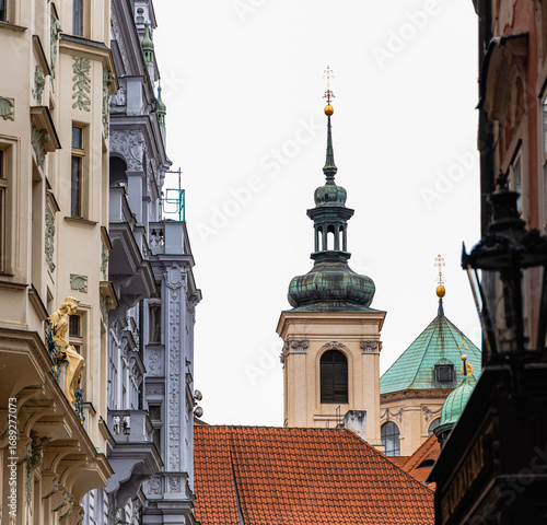 Towers and Spires of Prague's Rooftops