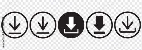 Download icon vector illustration on white background. white download icon. Download icon. Downloading sign. apps, websites, cloud storage, software, UI/UX, digital media, and modern technology design