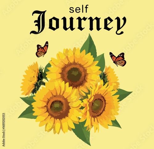 vector illustration of sunflower