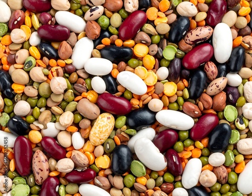 Colorful variety of legumes