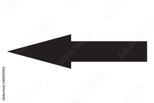 large size black long arrow. Straight long arrow icon. black long arrow pointing to right site in isolated background. Bold thine long arrow.