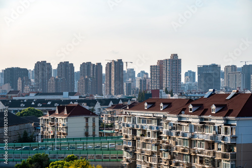 Photography Residential buildings in the urban area of Shanghai, China