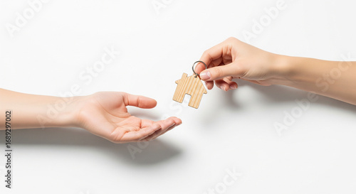 Minimalist Studio Key Handover – Clean White Real Estate Concept