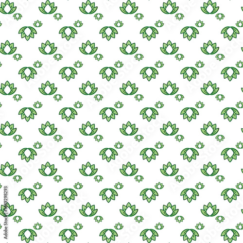 Colorful floral pattern with white background