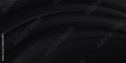 Black luxury fabric background with copy space