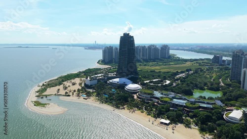 Aerial View of Forest City Johor with Sustainable Coastal Urban Development