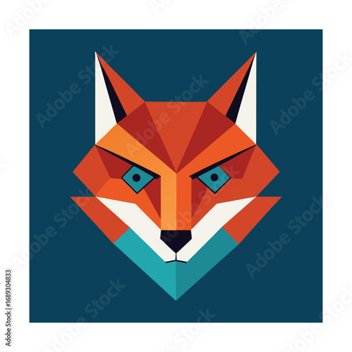 Geometric fox face