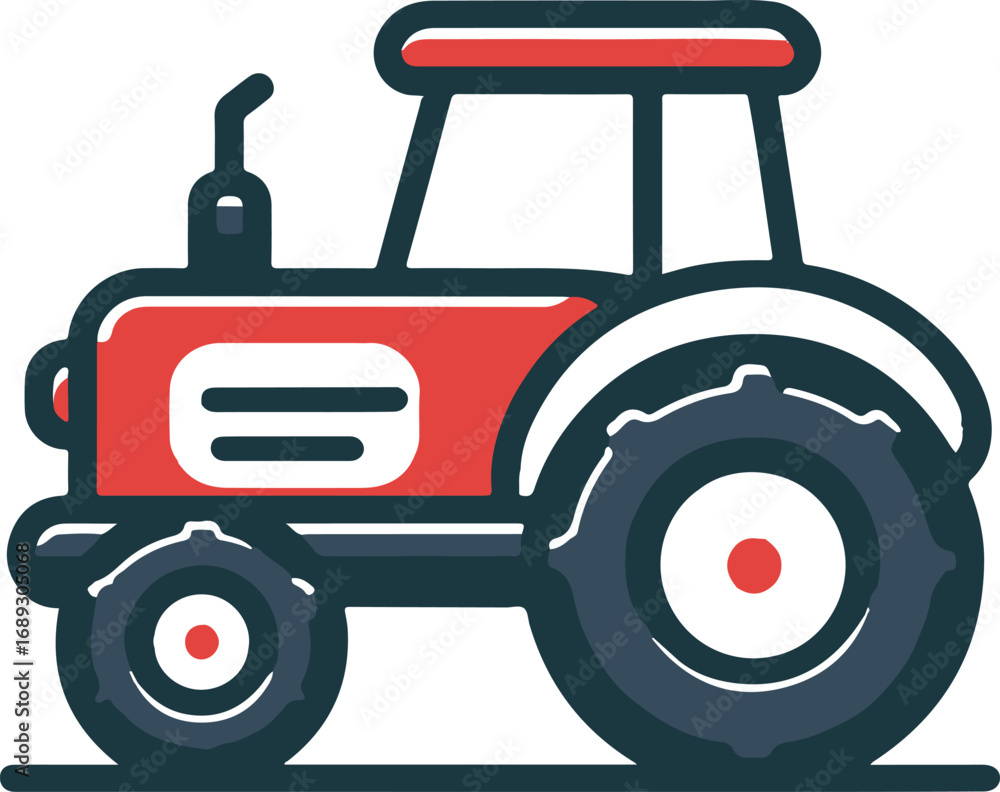 Fototapeta premium Tractor truck icon
