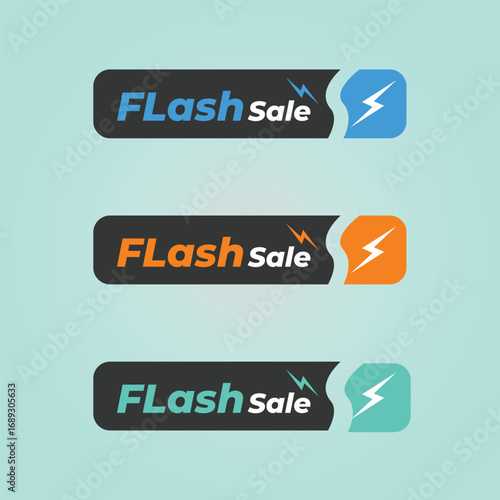 Flash Sale Discount Tags Set