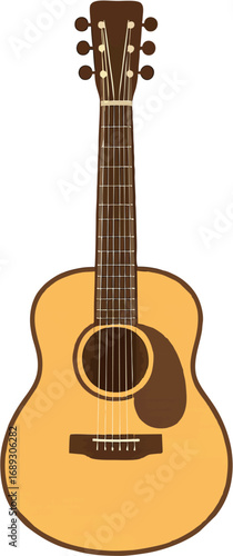 acoustic guitar vector illustration
