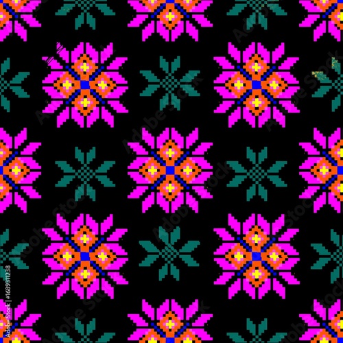 seamless pattern with flowers