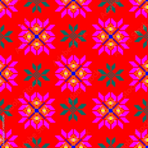 seamless pattern with flowers