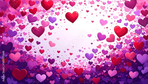 Heart-shaped graphic background