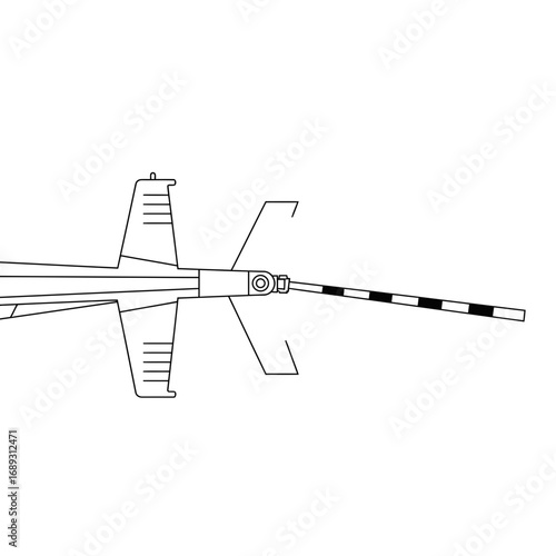 Diagram of a Medical Device with a Catheter and Guidewire