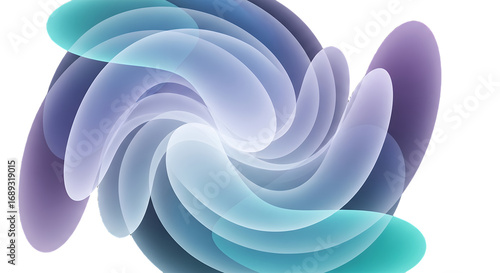Abstract Swirl Pattern Turquoise Purple and White Gradient Background Design Element Vector Illustration