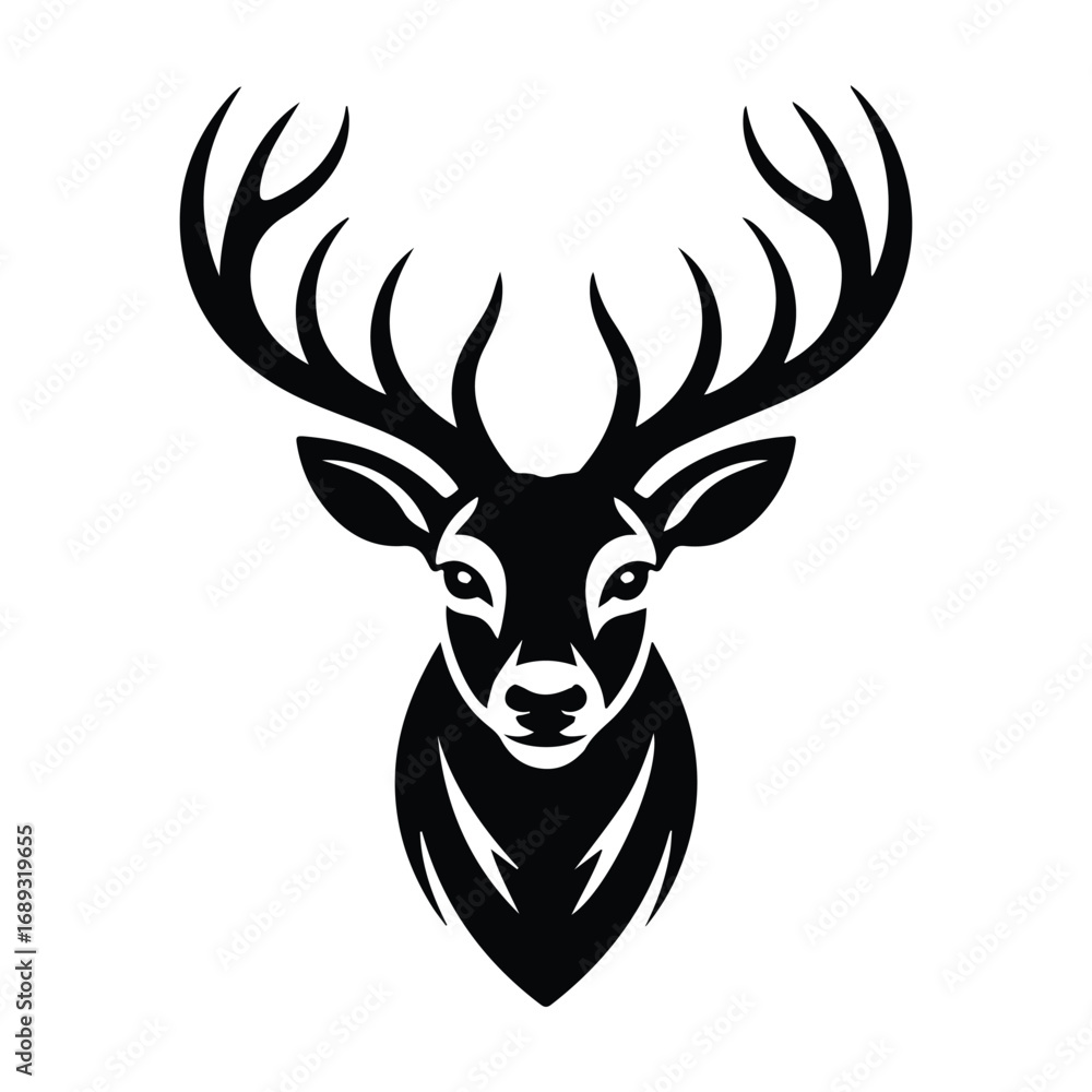 Fototapeta premium silhouette of a deer