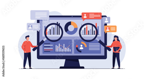 Business intelligence analysis and data visualization for strategic decision making