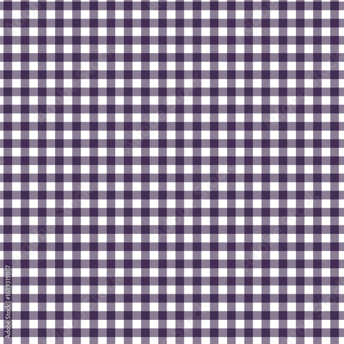 Seamless Checkered Fabric Texture in Indigo and White