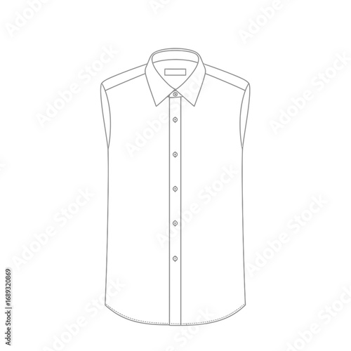 Sleeveless Shirt Design Illustration