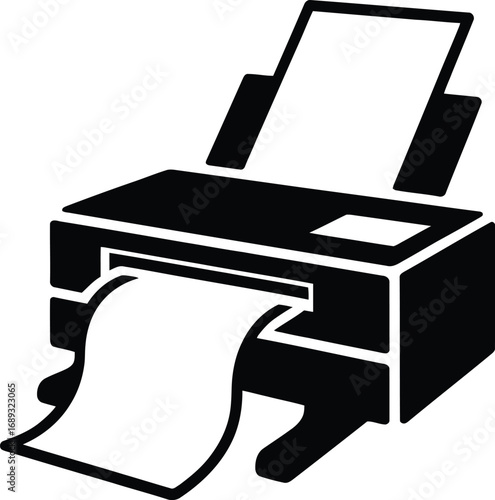 Black printer outputting white paper printing technology