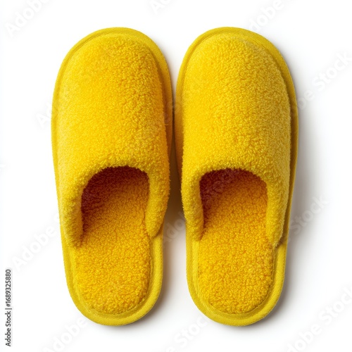 Comfortable Yellow Slippers on display, ready for relaxation