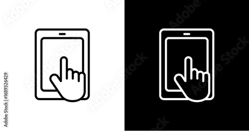 Tablet Device Icon Set Multiple Style Collection