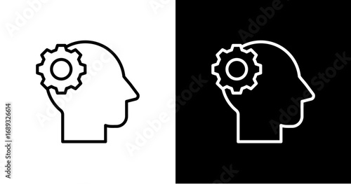 Critical Thinking Icon Set Multiple Style Collection