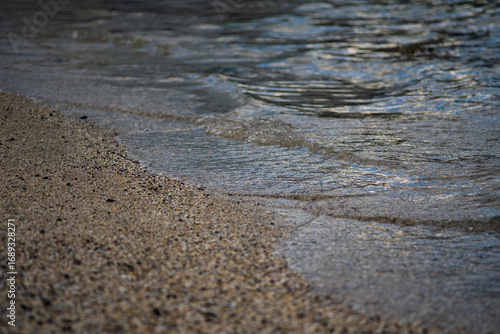 Wallpaper Mural Gentle Ocean Waves Touching Sandy Shoreline in Iceland Torontodigital.ca