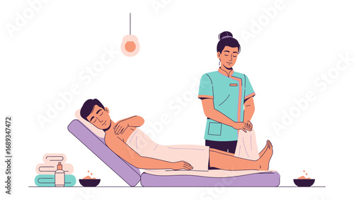 Professional waxing service performed by a skilled technician on a relaxed client