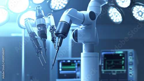 Robotic Surgical Arm in Operating Room