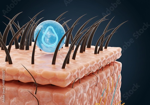 Hydration's Embrace: Microscopic Marvel