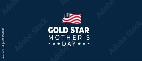 Gold star mother's day design concept , vector illustration background banner poster post design.
