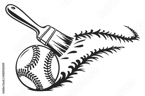 baseball bat and ball