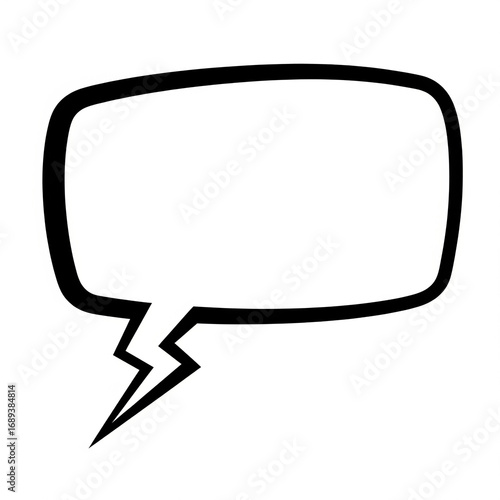 Blank Comic Speech Bubble Template 7
