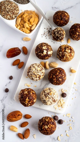 Healthy energy bites assortment