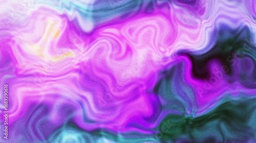Abstract Purple Pink Teal Swirling Liquid Motion Background Seamless Loop 4 K Ultra H D Vibrant