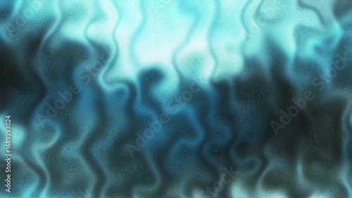 Abstract Teal Blue Liquid Motion Background Seamless Loop Animated Texture Water Flowing Swirling