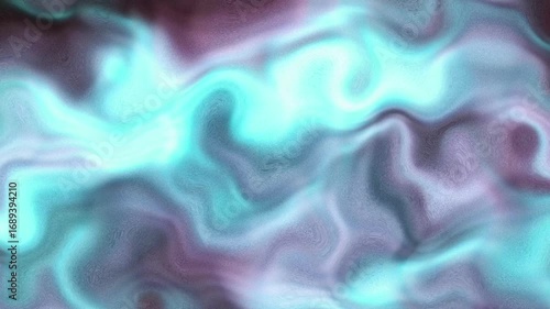 Abstract Teal Purple Swirling Liquid Motion Background Seamless Loop Animation 4 K Ultra H D