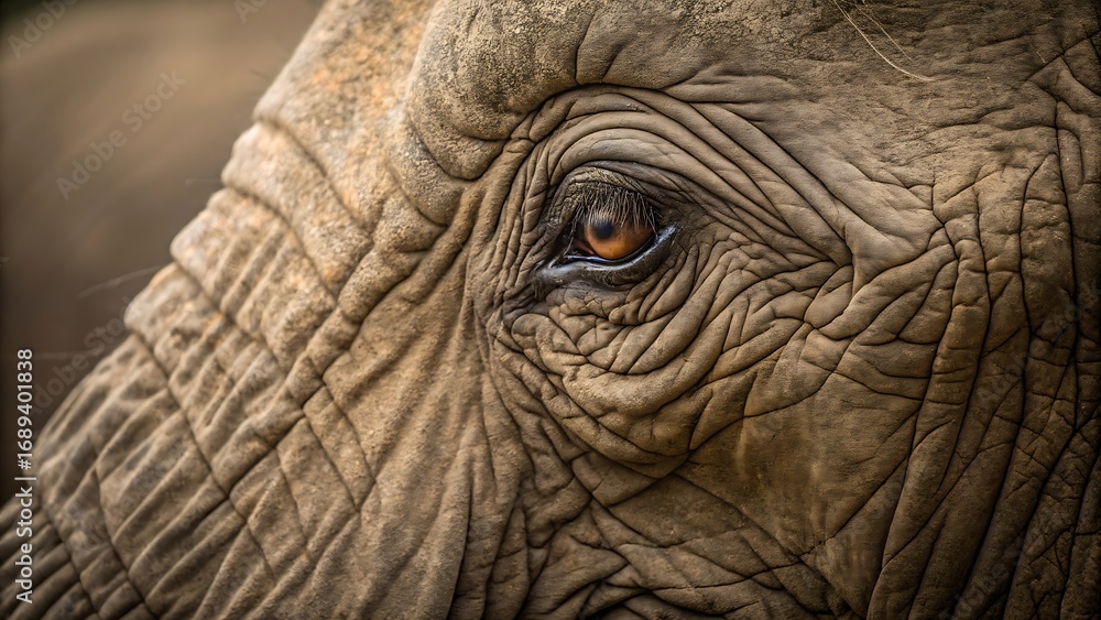 Fototapeta premium close up of elephant head