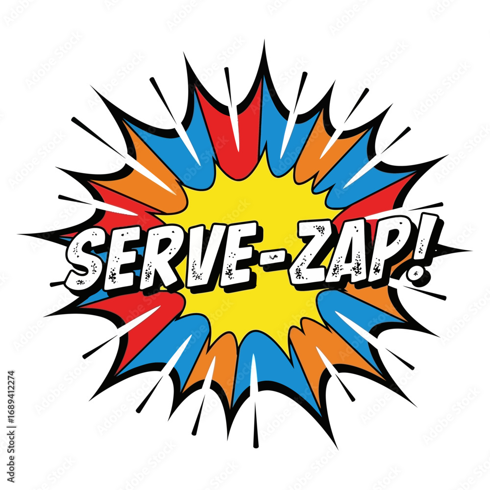 Fototapeta premium Colorful Comic Book Explosion with 