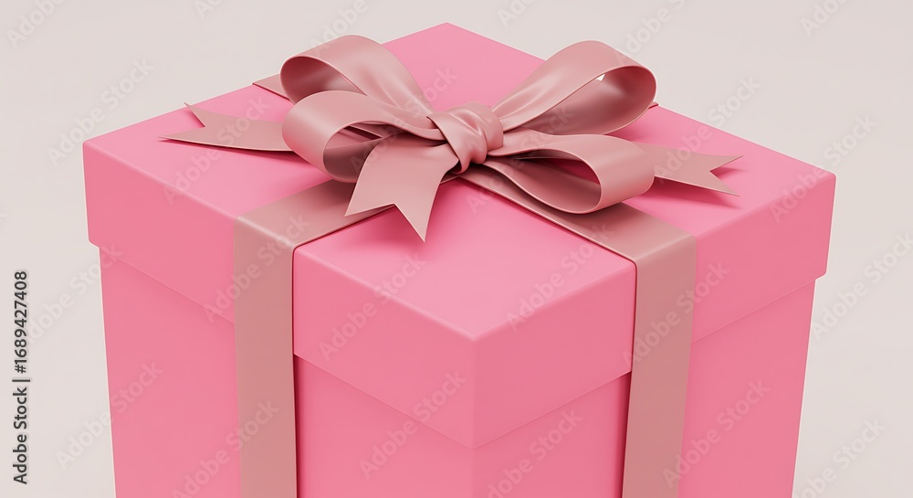Obraz premium Pink Promise: A Gift Unveiled
