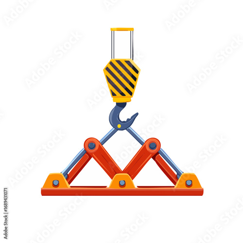 Crane hook construction industry equipment lifting device engineering tool