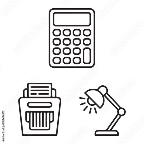 Business office supply vector pack