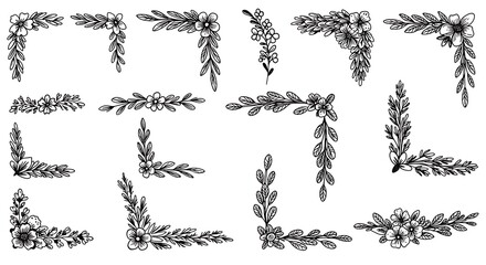 Floral Corner Decorations.