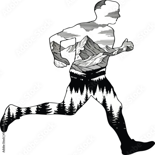 silhouette of a man dancing